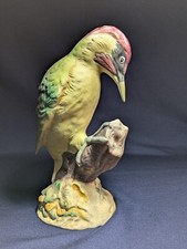 BESWICK BIRD GREEN WOODPECKER Model No. 1218B MATTE. 22cm (8.75") VGC