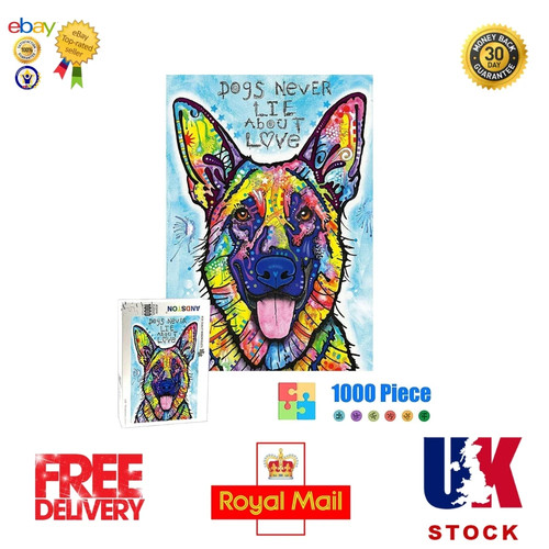 Colorful dog 1000 piece - 1000-piece, jigsaw