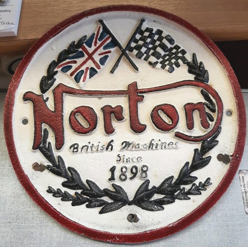 Vintage cast iron norton - vintage,