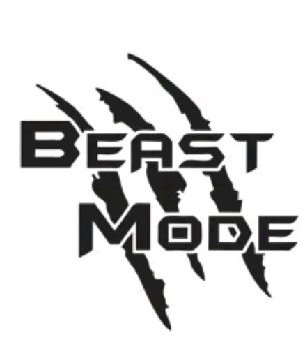 Beast mode sticker black - mode,
