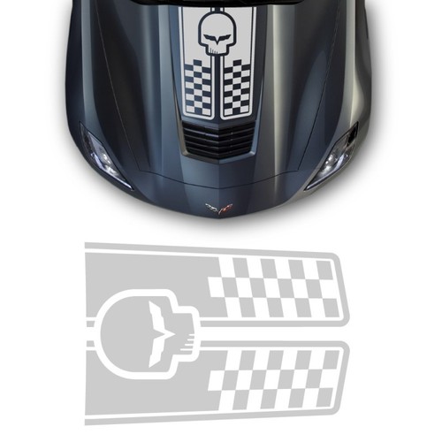 Punisher flag front decals - front,