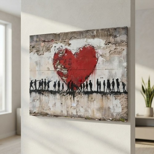 Stunning banksy love heart - love,