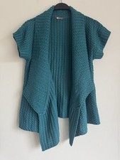 Mia Moda Blue Knitted Cardigan