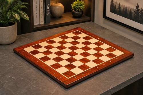 Wooden chess board with - chess,