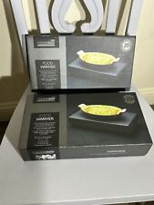 MasterClass Double Table Top Tea Light Candles Warmer for Food and Plate x 2 VGC