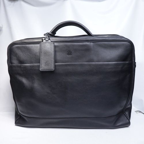 Dunhill black leather business - leather,