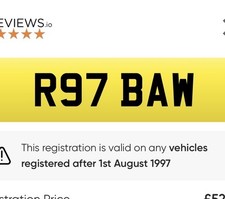 PRIVATE REG R97 BAW on