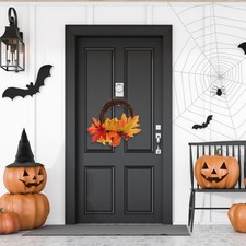 Halloween Maple Leaf Wreath