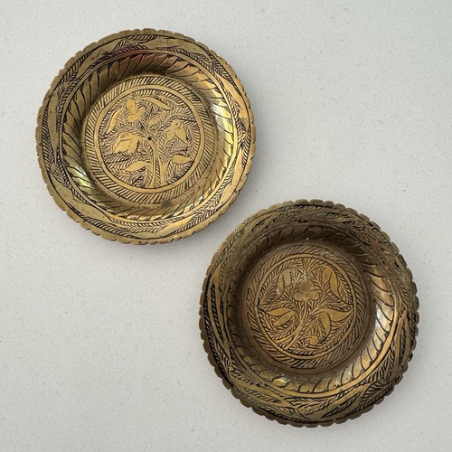 Vintage brass pin dish trinket - vintage,