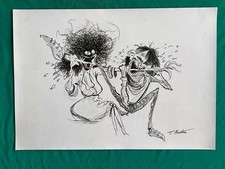 Tim Burton drawing and