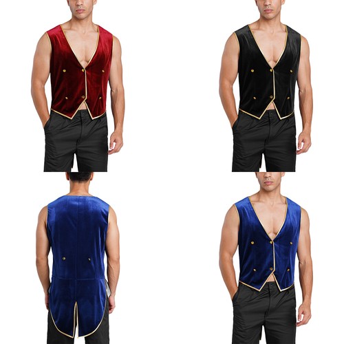 Men vest carnival tailcoat - men,