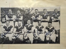 Plymouth Argyle 6" x 4" Fully signed magazine picture from the early 1950's