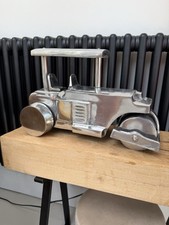 Vintage Showmans Steam Engine art deco style aluminium. Large display  model 