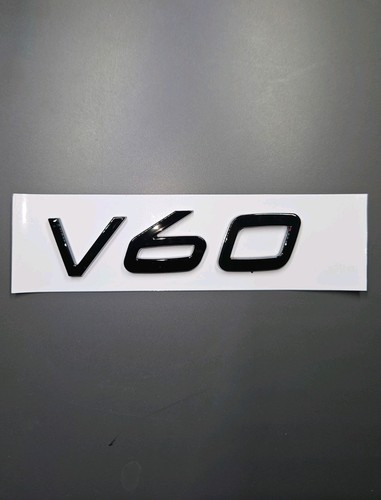Black gloss badge v60 - black,
