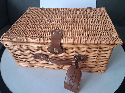 Wicker hamper basket - hamper,
