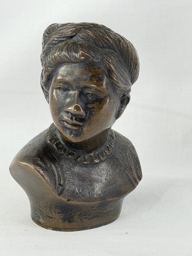 Vintage bronze bust sculpture - vintage,