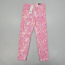 adidas Kids Girls Leggings Pink 13- 14 Years Snake Print IC0095