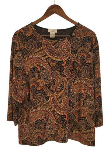 Laura ashley woman paisley top - ashley,