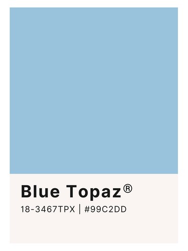 Blue topaz color - topaz, poster