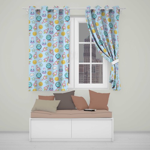 Blackout eyelet curtains cute - blackout,