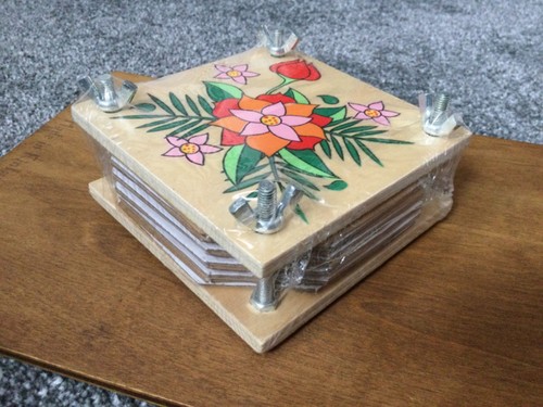 Arts and crafts wooden flower - and,