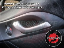 CARBON KAZE CARBON FIBER DOOR HANDLE INSERTS - HONDA CIVIC MK8 FN1 FN2 TYPE R