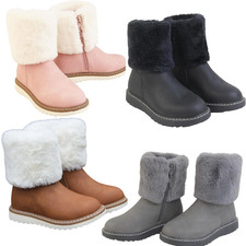 Girls Winter Ankle Boots Kids