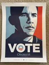 Shepard Fairey Art Print VOTE