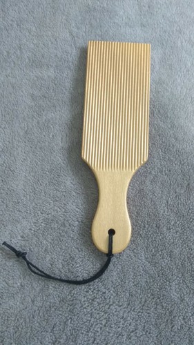 Wooden spanking paddle gold - paddle,,