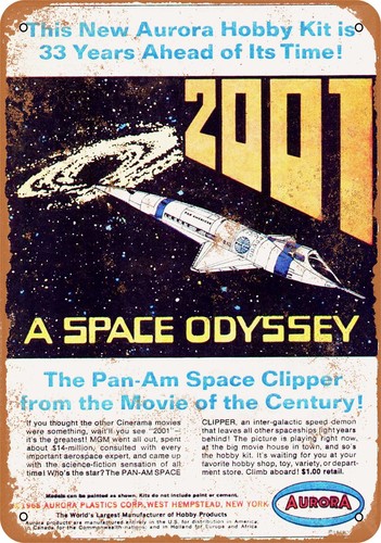 Metal sign 1968 2001 a - 1968,