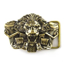 Biker belt buckle BURNING