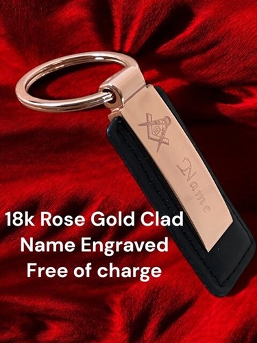 Personalised freemason keyring - personalised,