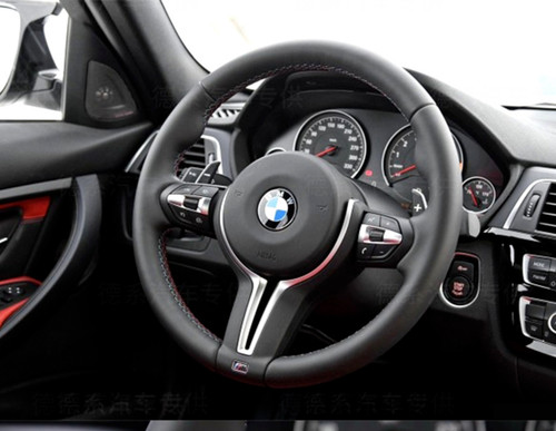 Sport style leather steering - m,