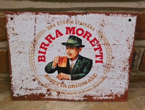 Birra moretti beer plaque - moretti,