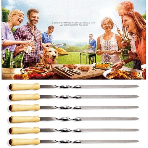 18pcs long kebab grill steel - 6-18pcs,