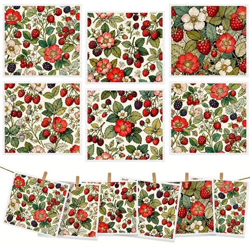 6pcs flower swedish kitchen - 6pcs,
