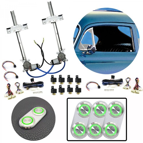 Flat glass power - 2-dr,