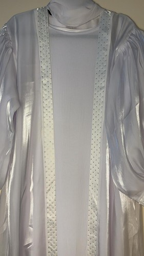 White abaya set dubai - white,
