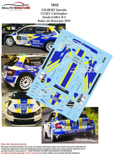 Decals ref 1910 skoda - 1/43,