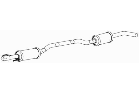 Quality centre exhaust - centre, middle