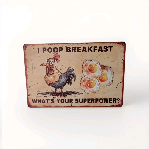 Metal sign poop - metal, i