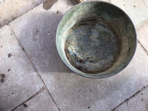 Vintage army galvanised tub - vintage,
