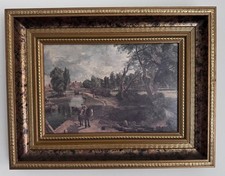 Vintage print after "Flatford Mill" by John Constable framed