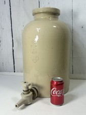 RARE HUGE ANTIQUE DOULTON LAMBETH CREAM GLAZED STONEWARE WATER FILTER/DISPENSER