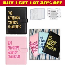 100 Envelope Challenge Binder Cash Savings Challenge Book /Saving Money Envelope