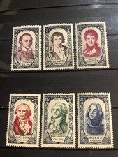 French stamps 1950 - french,