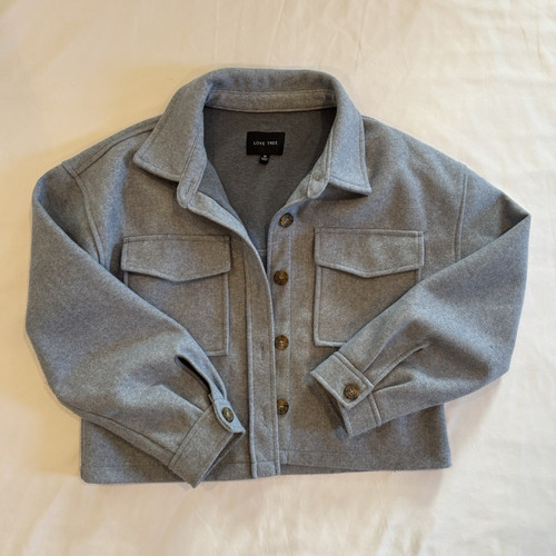 Love tree gray collared pocket - collared,