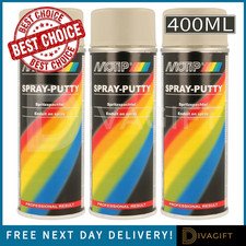 MOTIP SPRAY PUTTY 400ML BEIGE GREY FILLER REPAIR FAST DRYING FOR IMPERFECTIONS