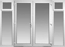 NEW UPVC FRENCH DOORS WITH