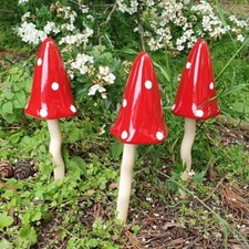 Ceramic tinkling red - ceramic, polka
